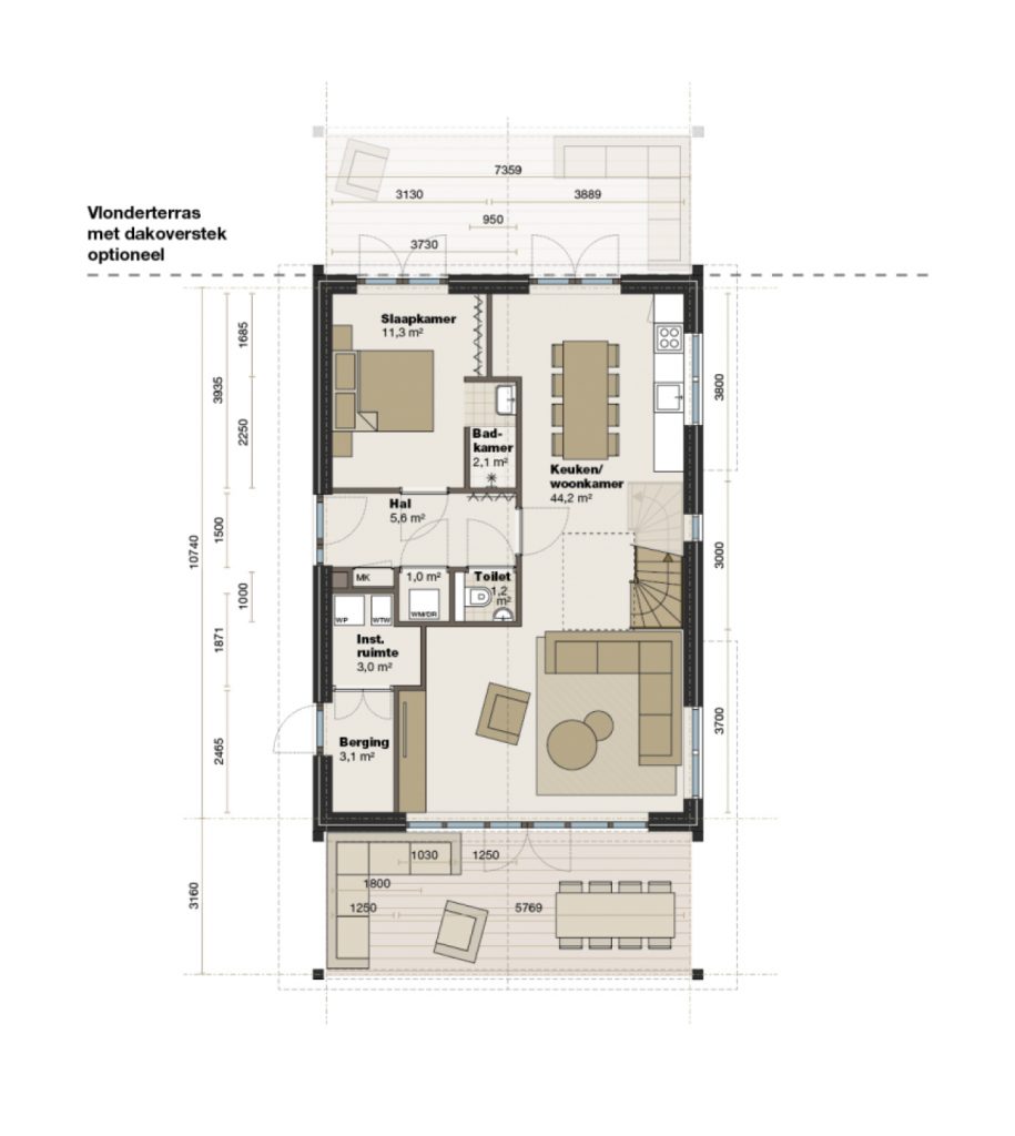 Plattegrond IJsvogel - Begane grond